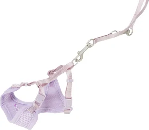 Trixie Pettorina Junior Morbida M/L Lilla con Guinzaglio
