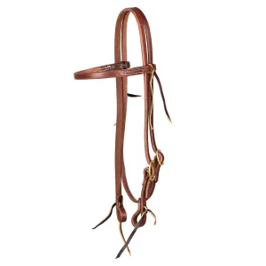 Platinum Pro Testiera Western Browband con Fibbia 5/8 pollice - Unica Olio Scuro