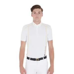 Polo uomo Slim Fit in tessuto tecnico - Equestro
