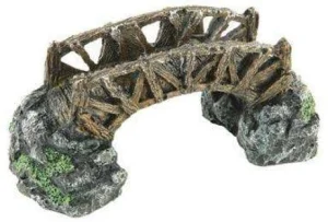 Ponte Di Legno - Blu 9157 - Decorazione In Resina Per Acquario