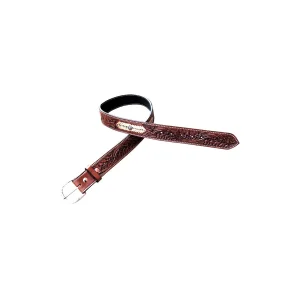 Pool's Cintura Western 'Arrow' in Cuoio con Inserti Metallici