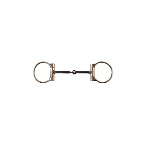 Pool's Filetto a D in acciaio inox con imboccatura nera - 12,5 cm