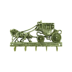 Portachiavi da muro Carrozza in ottone - Umbria Equitazione
