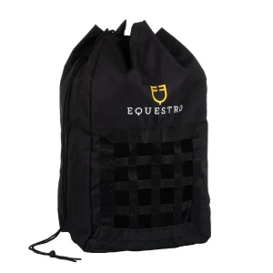Portafieno Equestro con logo ricamato - Nero
