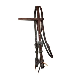 Professional's Choice Testiera in cuoio roughout 5/8 Chocolate - Unica Marrone