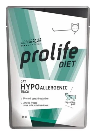Prolife Cat Buste Hypoallergenic Anatra 12 x Gr 85