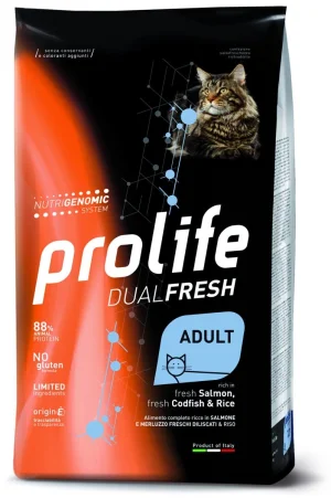 Prolife Cat Dual Fresh Salmone/Merluzzo/Riso