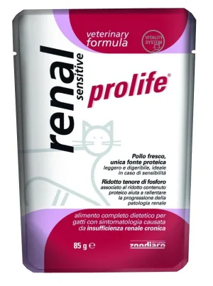 Prolife Cat Renal Sensitive 12 x 85 g - Mangime Dietetico per Gatti