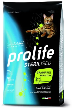 Prolife Cat Sterilized GF Quaglia/Patate