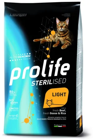Prolife Sterilised Light Oca, Manzo e Riso - 1,5 kg