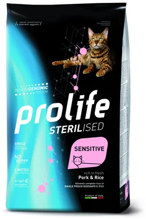 Prolife Sterilised Sensitive Maiale e Riso 1,5 kg