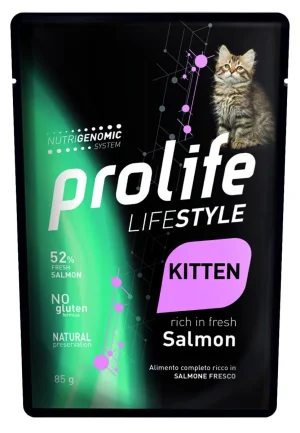 Prolife Cat Um Life Buste Kitten Salmone 12 x 85 g