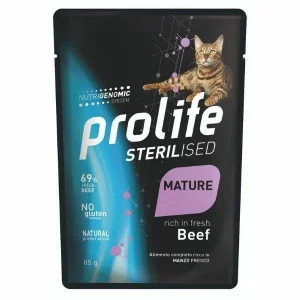 Prolife Cat UM Sterilized Bustine Senior Manzo 12 x 85g