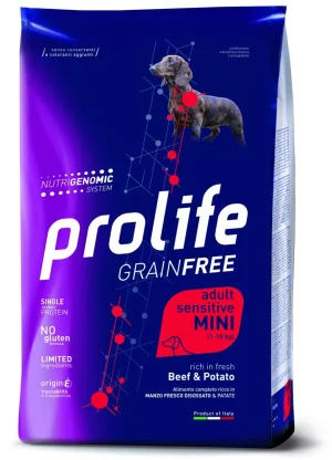 Prolife Grain Free Adult Sensitive Mini Manzo & Patate 2kg