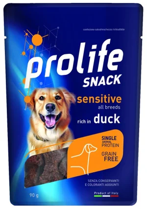 Prolife Dog Snack Anatra 90g - Snack Naturale per Cani