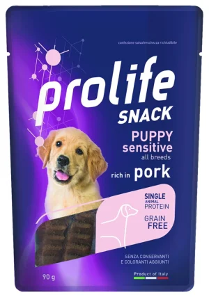Prolife Dog Snack Puppy Maiale 90g