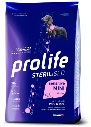 Prolife Dog Sterilized Mini Maiale/Riso KG 2