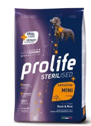 Prolife Sterilised Sensitive Mini Anatra & Riso 2 kg