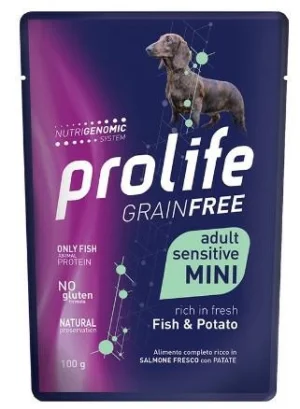 Prolife Dog UM Grain Free Bustine Mini Pesce/Patate 10 x 100g