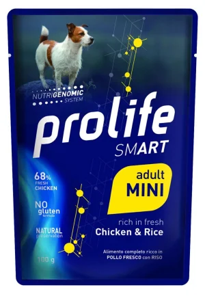 Prolife Dog Um Smart Buste Mini Pollo/Riso 10 x Gr 100