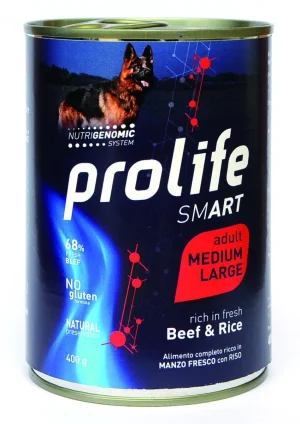 Prolife Dog UM Smart Medium/Large Manzo/Riso 400g