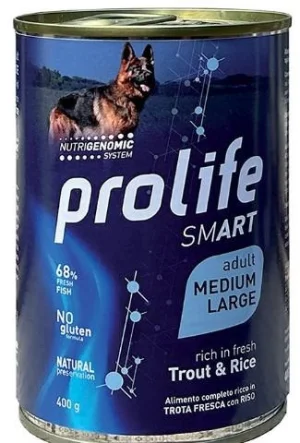 Prolife Dog Um Smart Medium/Large Trota/Riso 400g