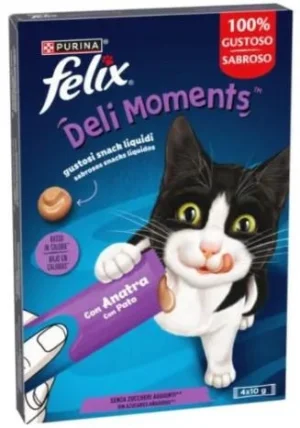 Purina Felix Deli Moments all'Anatra 4 x 10 g