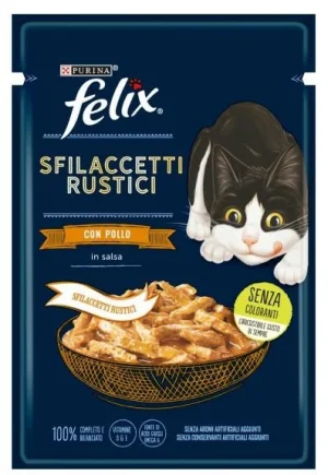 Purina Felix Sfilaccetti Rustici Pollo 26 x 80 g