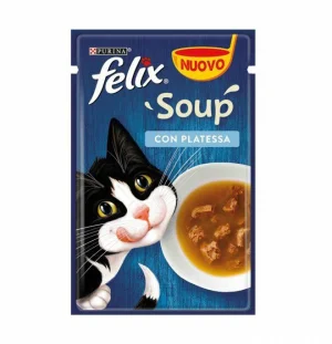 Purina Felix Soup Platessa per Gatti, 30 x 48 g