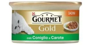Purina Gourmet Gold Dadini Coniglio e Carote 85 g