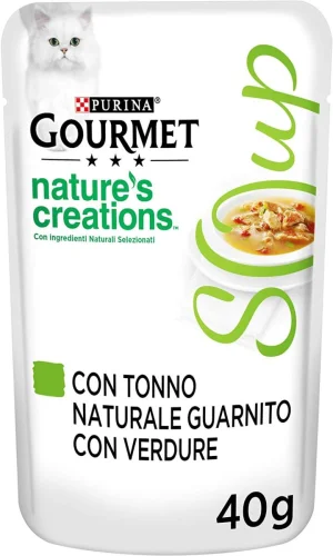 Purina Gourmet Nature's Creations Soup Tonno e Verdure 16 x 40 g