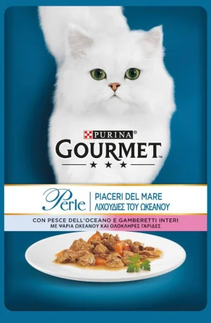 Purina Gourmet Perle Piaceri del Mare Pesce Oceanico/Gamberetti 26 x 85 g