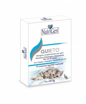 QUIETO GATTO 10 TAVOLETTE 500 MG - NUTRIGEN