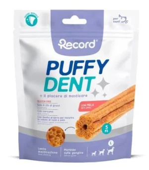 Record Puffydent 5 - snack dentale morbido per cani L 120 g