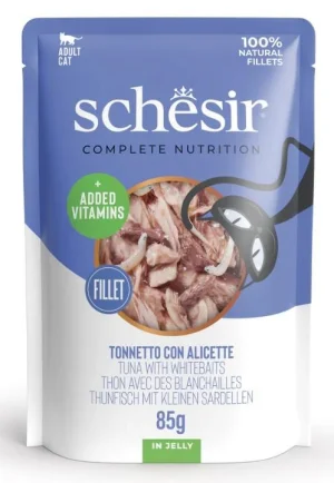 Schesir Buste per Gatto Tonno/Alici 12 x 85 g