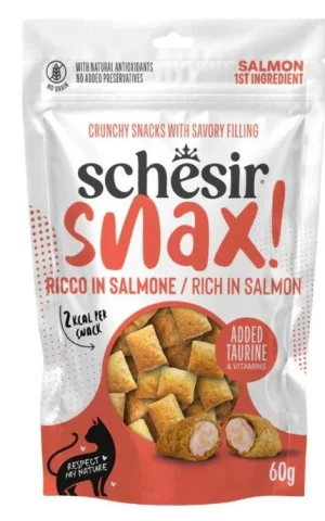 Schesir Cat Snax Ripieni al Salmone 60 g
