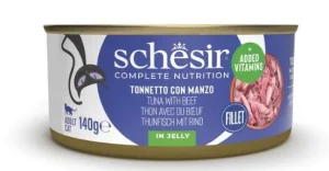 Schesir Cat Tonno e Filetti di Manzo 140 g - Umido per Gatti