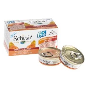 Schesir Cat Tonno/Papaya 6 x 50 g - Umido per gatti