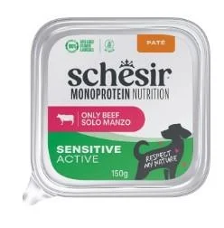 Schesir Dog Mono Active Manzo 150 g x 10 - Umido per cani