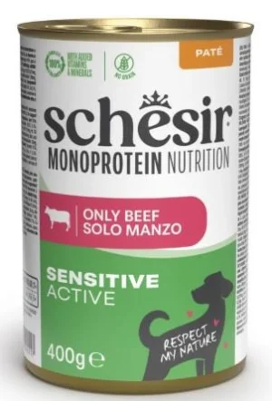Schesir Dog Mono Active Manzo Paté 400 g