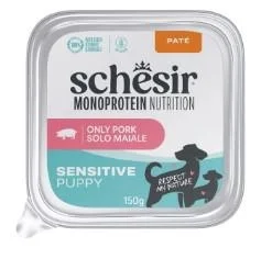 Schesir Dog Mono Puppy Maiale 150 g x 10