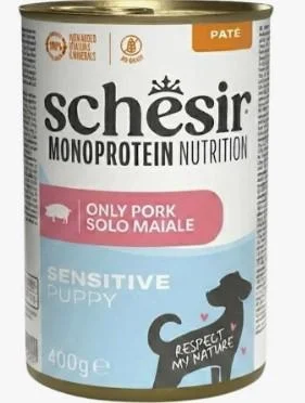 Schesir Mono Puppy Maiale Paté per Cuccioli 400 g