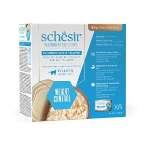 Schesir Vet Line Weight Control Filetti di Pollo 8 x 80 g