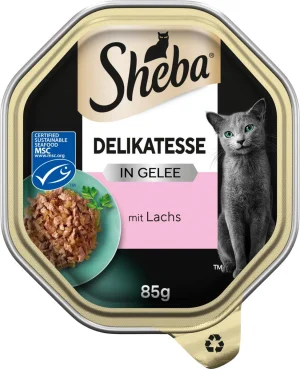 Sheba Delicatezze in Gelatina Salmone 22 x 85g
