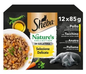 Sheba Nature Collection Selezione Delicata per Gatti 12 x 85 g