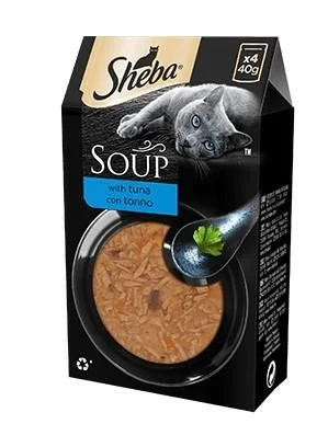 Sheba Soup Tonno 4 x 40 g per Gatti