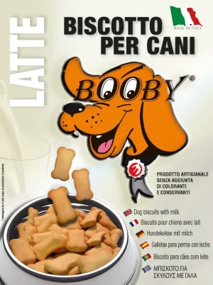 Snack per Cani Booby Scatola Latte e Cacao 400g