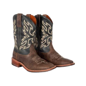 Stivaletto Western Pool's in Vitello Pieno Fiore
