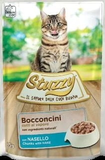 Stuzzy Bocconi al Nasello per Gatti 24 x 85 g