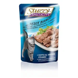 StuzzyCat Buste Pesce Bianco 24 x 85 g